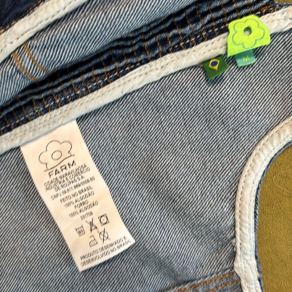 Farm Rio Cropped Jeans Top in Azul Medium Sold by Anthropologie 12 - Picture 14 of 14